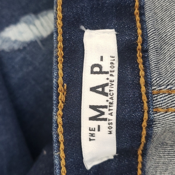 The M.A.P Most Attractive People dark denim distressed jean Size 3XL NWT - Picture 8 of 10